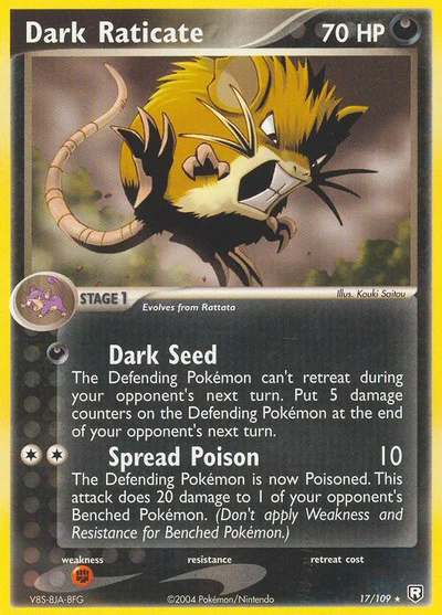 Dark Raticate – Team Rocket Returns nr 017/109 (Standard)
