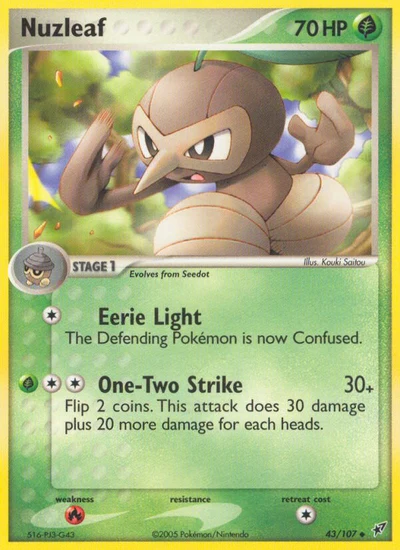 Nuzleaf – Deoxys nr 043/107 (Standard)