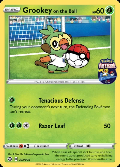 Grookey on the Ball – Pokémon Futsal Collection nr 003/005 (Standard)