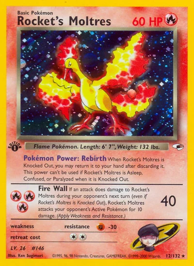 Rocket's Moltres – Gym Heroes nr 012/132 (Standard)