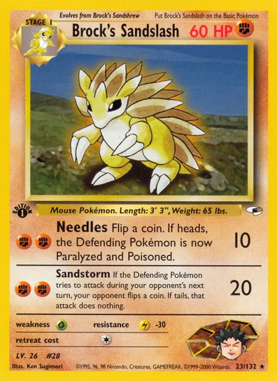 Brock's Sandslash – Gym Heroes nr 023/132 (Standard)