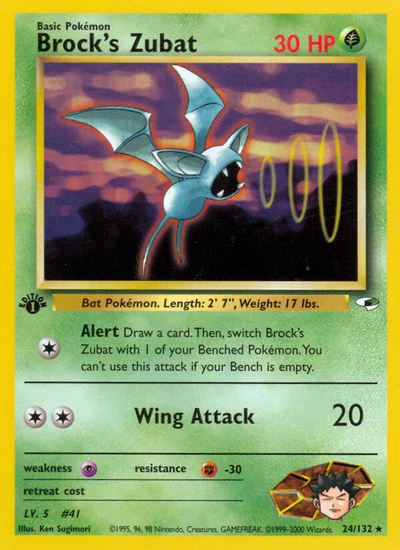 Brock's Zubat – Gym Heroes nr 024/132 (Standard)
