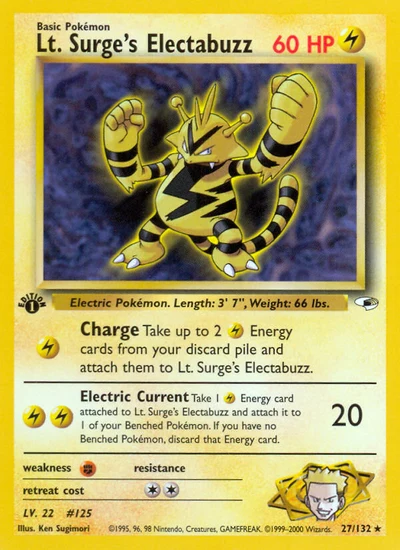 Lt. Surge's Electabuzz – Gym Heroes nr 027/132 (Standard)