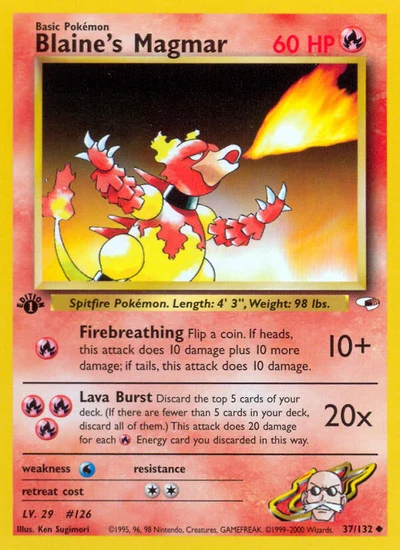 Blaine's Magmar – Gym Heroes nr 037/132 (Standard)