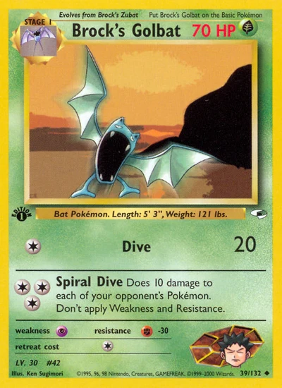 Brock's Golbat – Gym Heroes nr 039/132 (Standard)