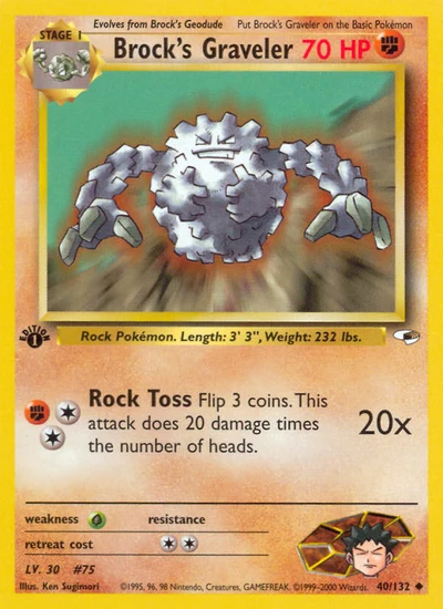 Brock's Graveler – Gym Heroes nr 040/132 (Standard)