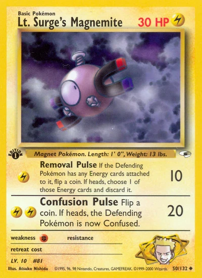 Lt. Surge's Magnemite – Gym Heroes nr 050/132 (Standard)