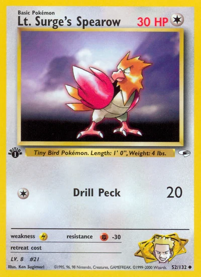 Lt. Surge's Spearow – Gym Heroes nr 052/132 (Standard)