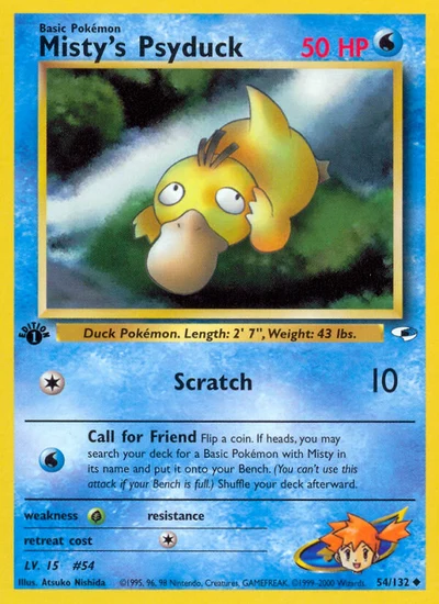 Misty's Psyduck – Gym Heroes nr 054/132 (Standard)