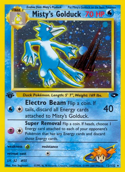 Misty's Golduck – Gym Challenge nr 012/132 (Standard)