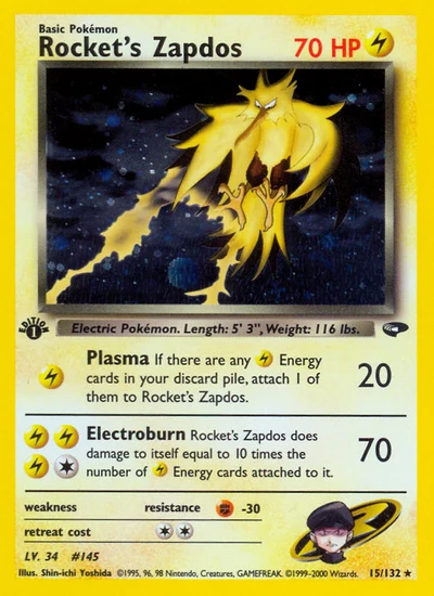 Rocket's Zapdos – Gym Challenge nr 015/132 (Standard)