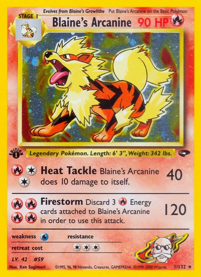Blaine's Arcanine – Gym Challenge nr 001/132 (Standard)