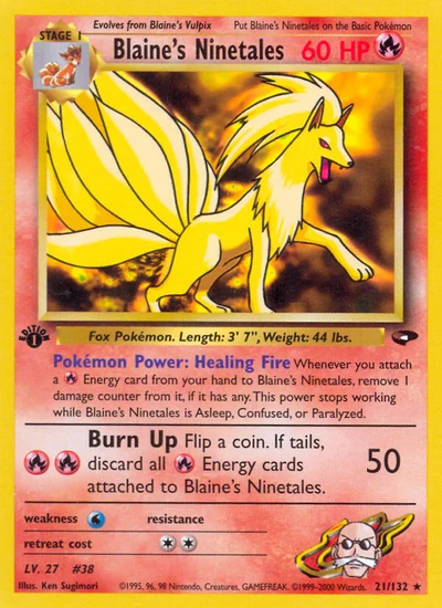 Blaine's Ninetales – Gym Challenge nr 021/132 (Standard)
