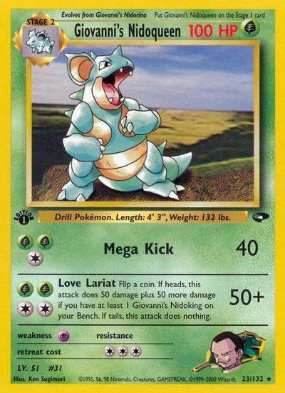 Giovanni's Nidoqueen – Gym Challenge nr 023/132 (Standard)