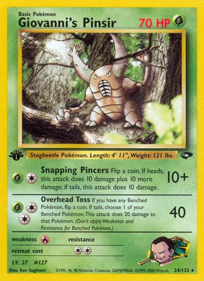 Giovanni's Pinsir – Gym Challenge nr 024/132 (Standard)
