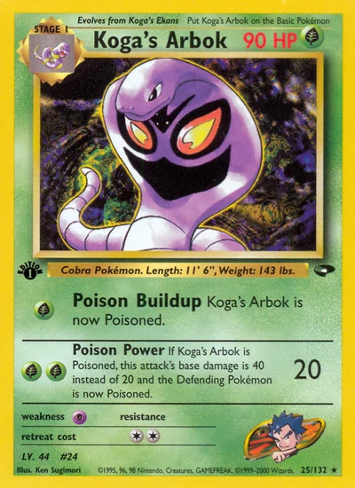 Koga's Arbok – Gym Challenge nr 025/132 (Standard)