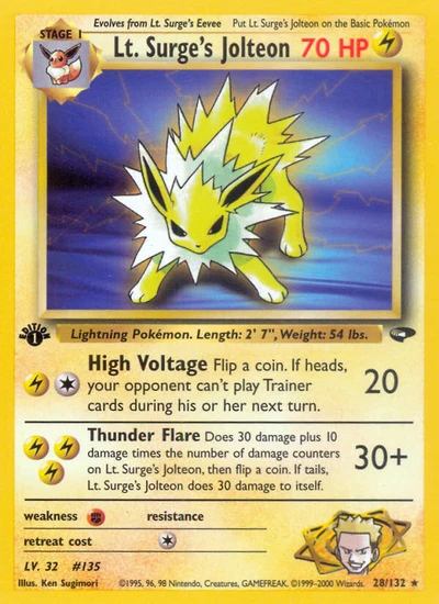 Lt. Surge's Jolteon – Gym Challenge nr 028/132 (Standard)
