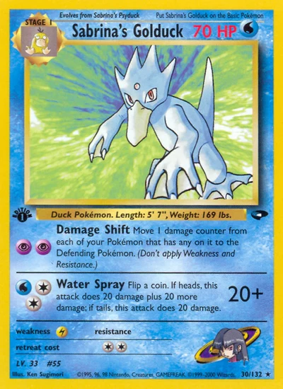 Sabrina's Golduck – Gym Challenge nr 030/132 (Standard)