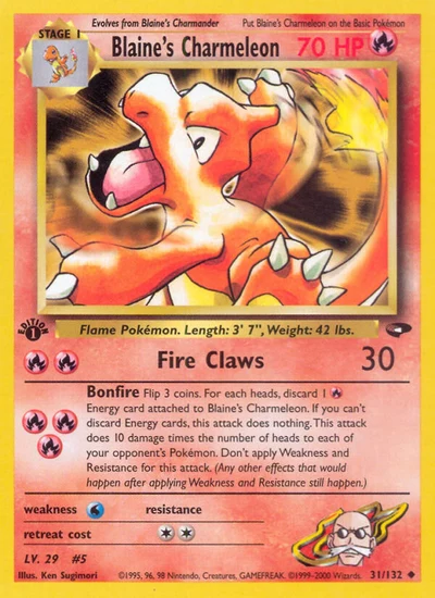 Blaine's Charmeleon – Gym Challenge nr 031/132 (Standard)