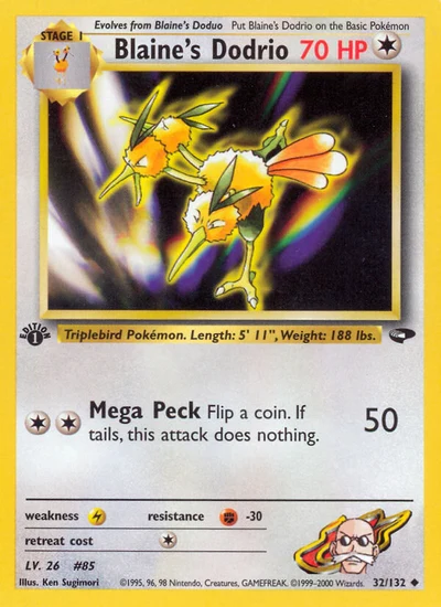 Blaine's Dodrio – Gym Challenge nr 032/132 (Standard)