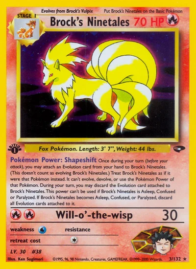 Brock's Ninetales – Gym Challenge nr 003/132 (Standard)