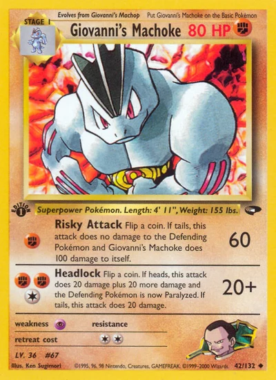 Giovanni's Machoke – Gym Challenge nr 042/132 (Standard)