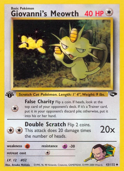 Giovanni's Meowth – Gym Challenge nr 043/132 (Standard)