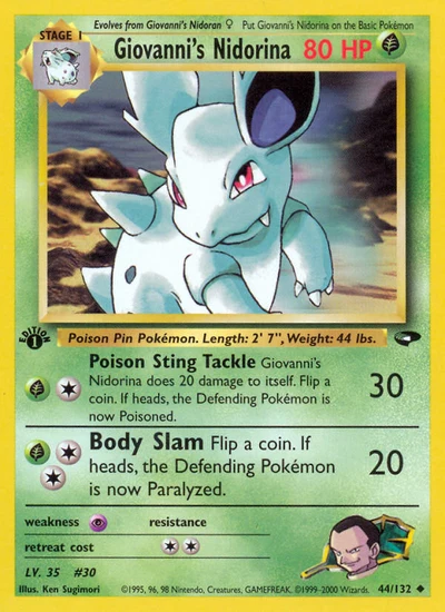 Giovanni's Nidorina – Gym Challenge nr 044/132 (Standard)
