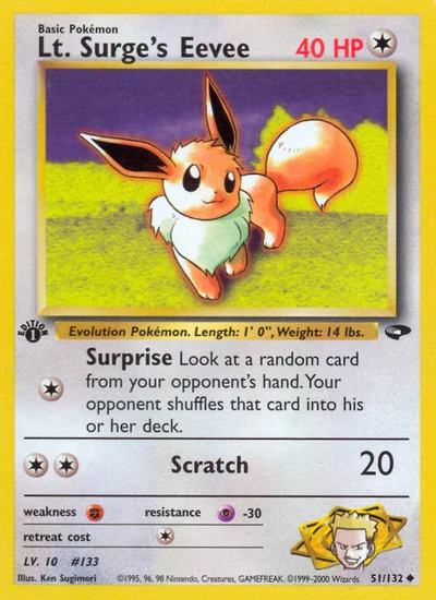 Lt. Surge's Eevee – Gym Challenge nr 051/132 (Standard)