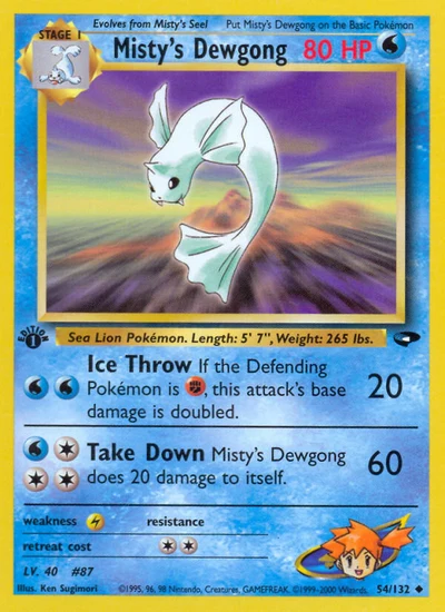 Misty's Dewgong – Gym Challenge nr 054/132 (Standard)