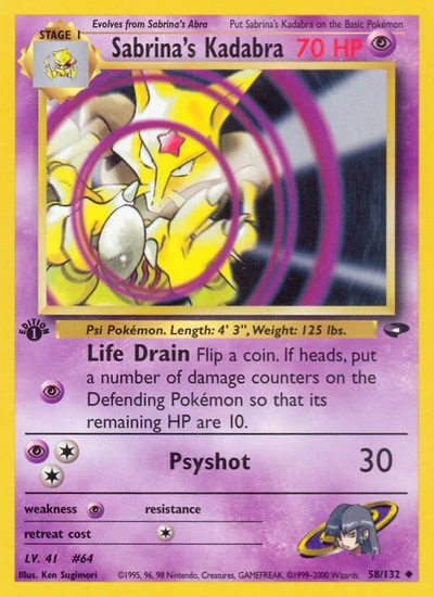 Sabrina's Kadabra – Gym Challenge nr 058/132 (Standard)