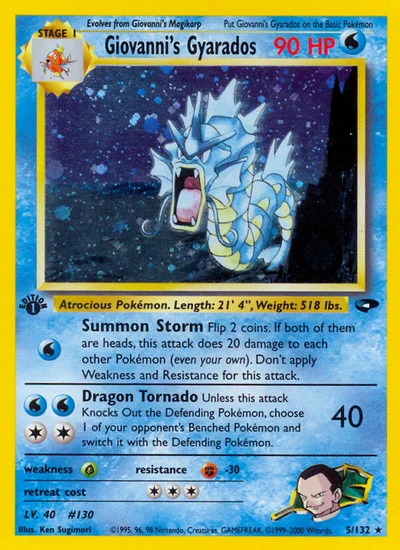 Giovanni's Gyarados – Gym Challenge nr 005/132 (Standard)