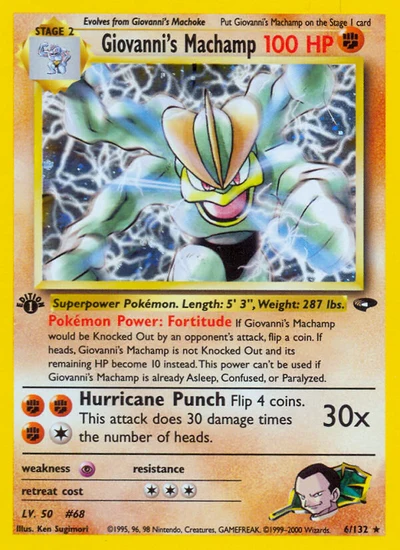 Giovanni's Machamp – Gym Challenge nr 006/132 (Standard)
