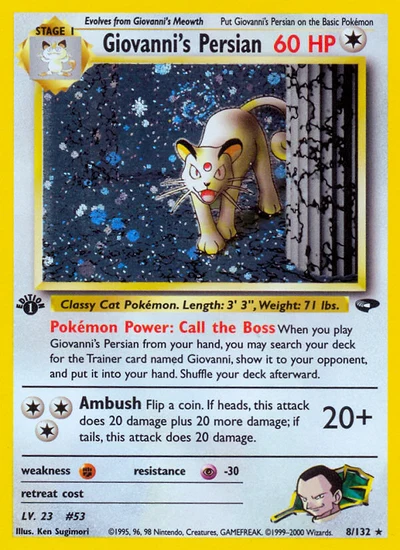 Giovanni's Persian – Gym Challenge nr 008/132 (Standard)