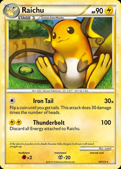 Raichu – HeartGold & SoulSilver nr 010/123 (Standard)