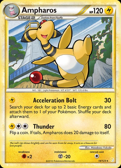 Ampharos – HeartGold & SoulSilver nr 014/123 (Standard)