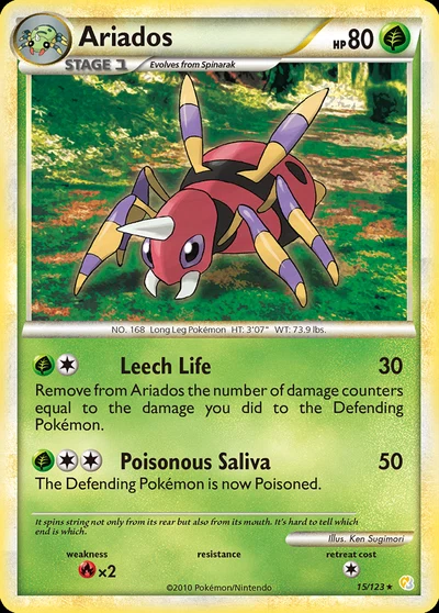 Ariados – HeartGold & SoulSilver nr 015/123 (Standard)