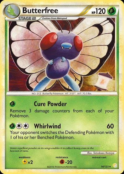 Butterfree – HeartGold & SoulSilver nr 016/123 (Standard)