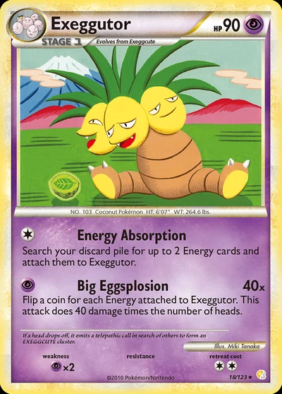 Exeggutor – HeartGold & SoulSilver nr 018/123 (Standard)