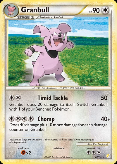 Granbull – HeartGold & SoulSilver nr 022/123 (Standard)