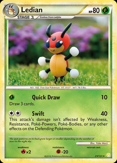Ledian – HeartGold & SoulSilver nr 025/123 (Standard)