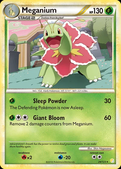 Meganium – HeartGold & SoulSilver nr 026/123 (Standard)