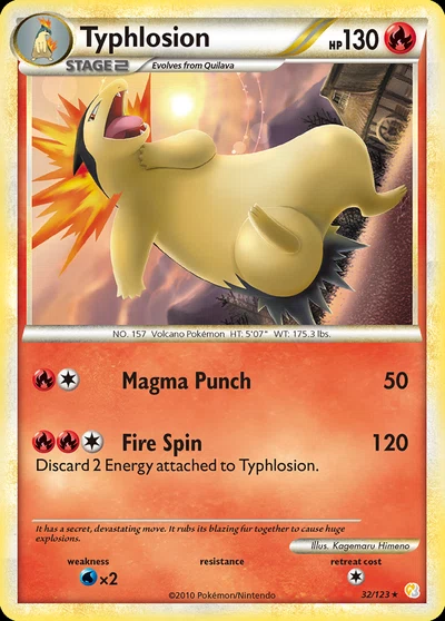 Typhlosion – HeartGold & SoulSilver nr 032/123 (Standard)