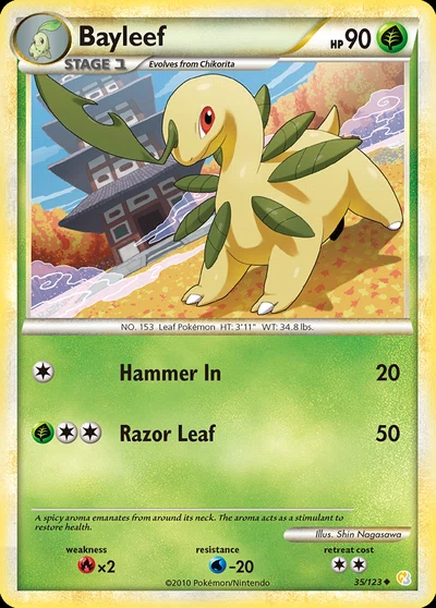 Bayleef – HeartGold & SoulSilver nr 035/123 (Standard)