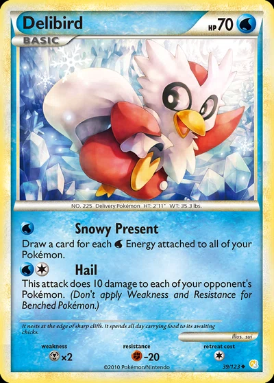 Delibird – HeartGold & SoulSilver nr 039/123 (Standard)