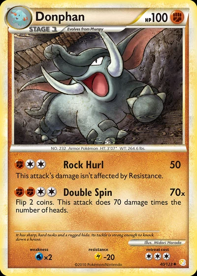 Donphan – HeartGold & SoulSilver nr 040/123 (Standard)