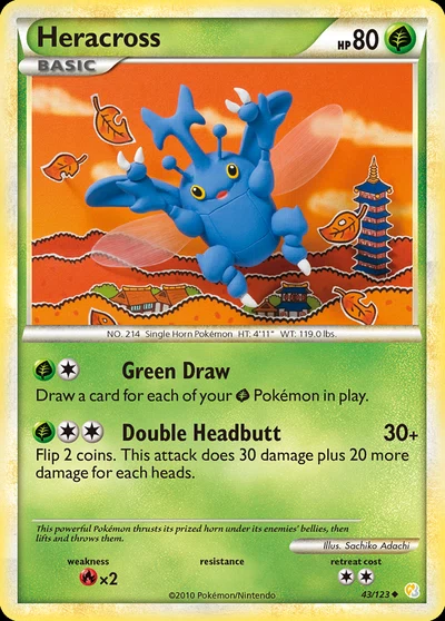 Heracross – HeartGold & SoulSilver nr 043/123 (Standard)