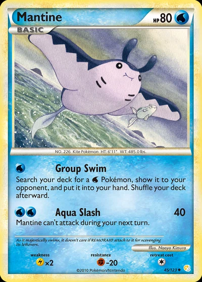 Mantine – HeartGold & SoulSilver nr 045/123 (Standard)