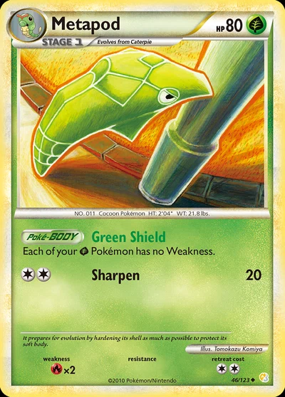 Metapod – HeartGold & SoulSilver nr 046/123 (Standard)