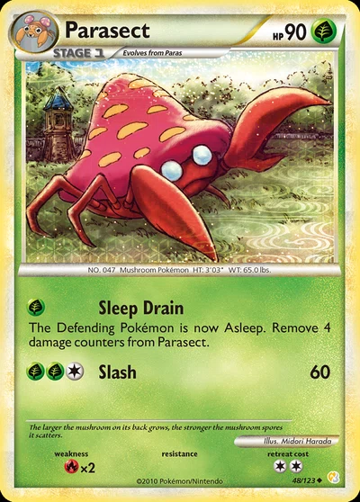 Parasect – HeartGold & SoulSilver nr 048/123 (Standard)